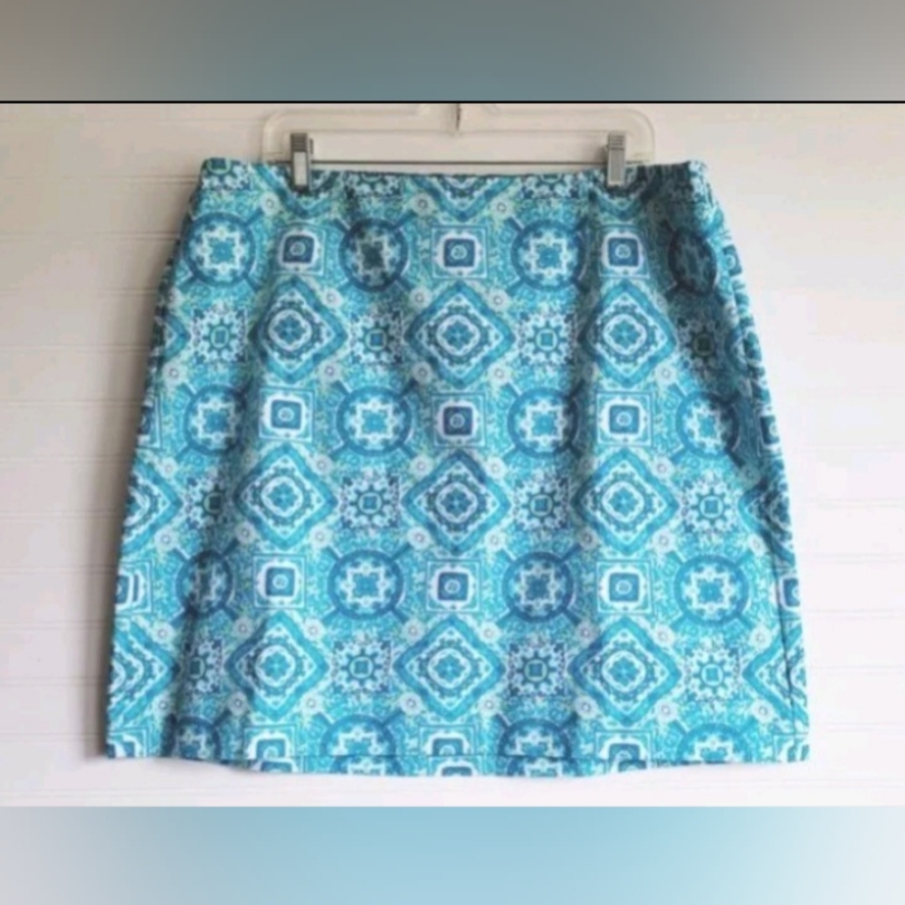 Talbots Lined Pencil Skirt Blue Size 4
